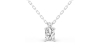 collier diamant coeur en or blanc 18k