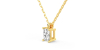 collier diamant coeur en or jaune 18k