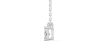 collier diamant coeur en or blanc 18k