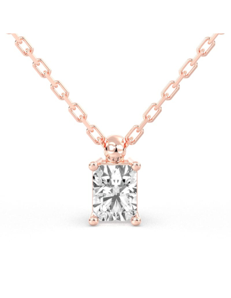 collier diamant coeur en or blanc 18k 2