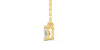 collier diamant coeur en or jaune 18k