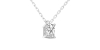 collier diamant coeur en or blanc 18k