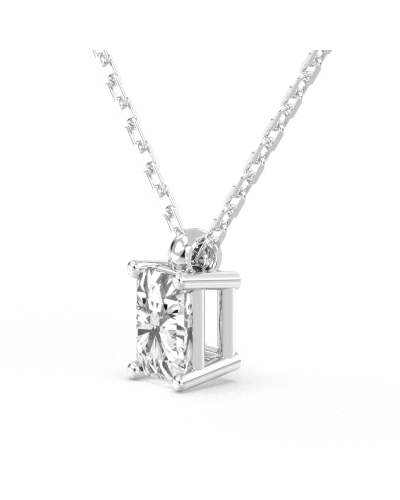 collier diamant coeur en or blanc 18k