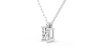 collier diamant coeur en or blanc 18k
