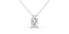 collier diamant coeur en or blanc 18k