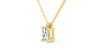 collier diamant coeur en or jaune 18k