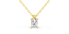collier diamant coeur en or jaune 18k
