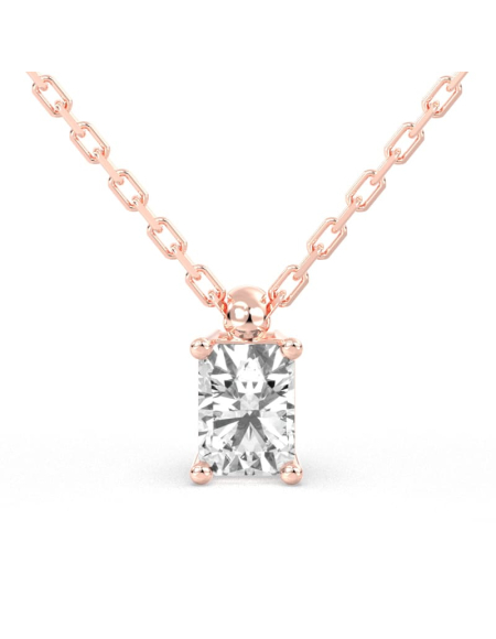 collier diamant coeur en or blanc 18k 2