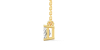collier diamant coeur en or jaune 18k