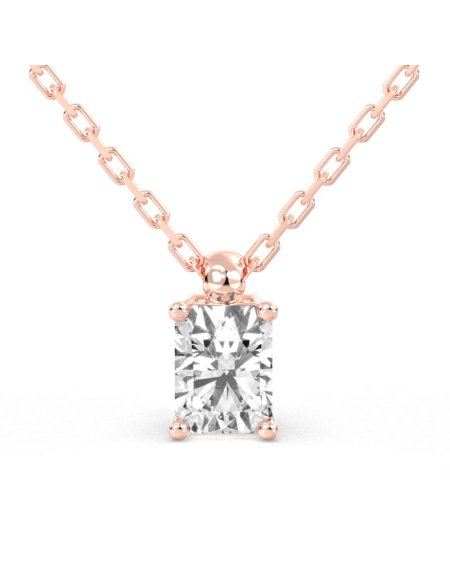 collier diamant coeur en or blanc 18k 2