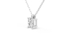 collier diamant coeur en or blanc 18k