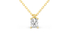 collier diamant coeur en or jaune 18k