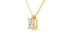 collier diamant coeur en or jaune 18k