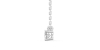 collier diamant coussin en or blanc 18k