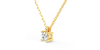 collier diamant coussin en or jaune 18k