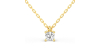 collier diamant coussin en or jaune 18k