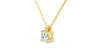 collier diamant coussin en or jaune 18k