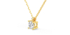 collier diamant coussin en or jaune 18k
