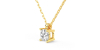 collier diamant coussin en or jaune 18k