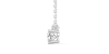collier diamant coussin en or blanc 18k