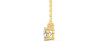 collier diamant coussin en or jaune 18k