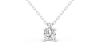 collier diamant coussin en or blanc 18k