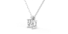 collier diamant coussin en or blanc 18k