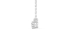 collier diamant rond en or blanc 18k