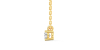 collier diamant rond en or jaune 18k
