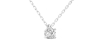 collier diamant rond en or blanc 18k