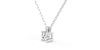 collier diamant rond en or blanc 18k