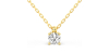 collier diamant rond en or jaune 18k