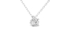 collier diamant rond en or blanc 18k