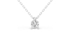 collier diamant rond en or blanc 18k