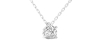 collier diamant rond en or blanc 18k