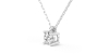 collier diamant rond en or blanc 18k