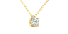 collier diamant rond en or jaune 18k