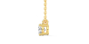 collier diamant rond en or jaune 18k