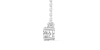 collier diamant rond en or blanc 18k