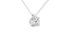 collier diamant rond en or blanc 18k
