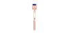 Bague solitaire en or rose avec saphir rond