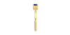 Bague solitaire en or jaune avec saphir rond