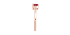 Bague solitaire en or rose avec rubis ovale