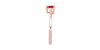 Bague solitaire en or rose avec rubis coeur