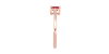 Bague solitaire en or rose avec rubis emeraude