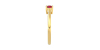 Bague rubis rond or jaune