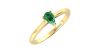 Bague émeraude poire or jaune