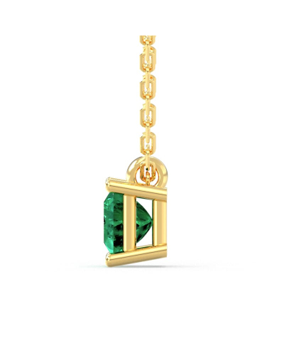 Collier emeraude or jaune