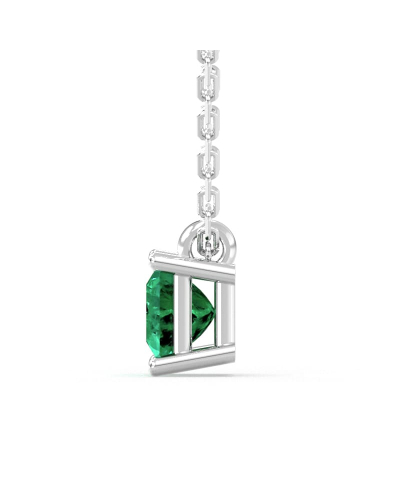 Collier emeraude or blanc