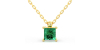 Collier emeraude or jaune